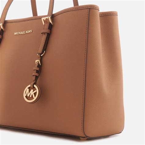 michael kors jet set travel leather tote|Michael Kors bag with airplanes.